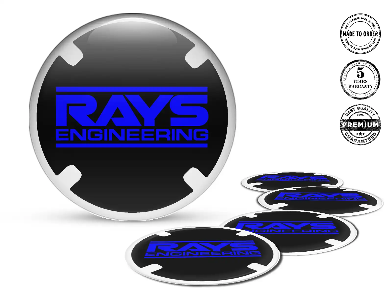 Rays Raddekal Marke Premium-Dome-Labels